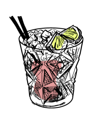 Bramble Cocktail 2-4 personer